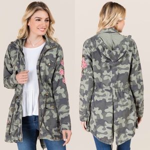 Embroidered Camo Jacket